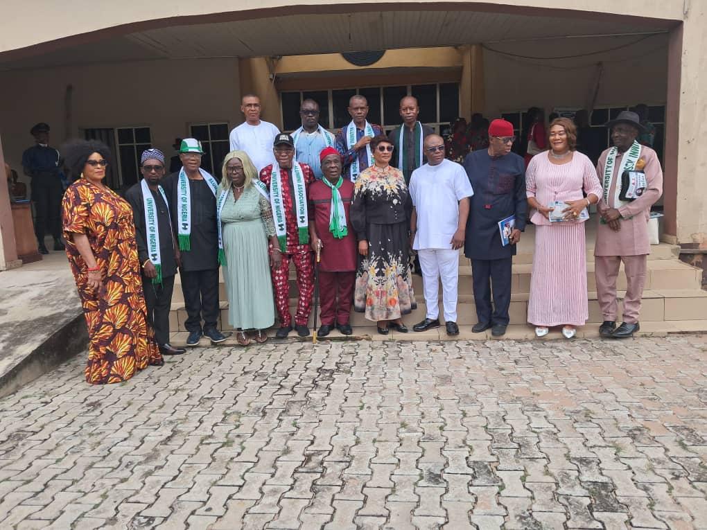 Rector Fedpolynek in group photograph with UNAAOWB Delegates for the Courtesy Visit